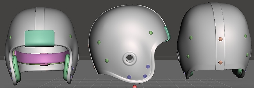 3D Printed 1950s/1960s Era Riddell RK Mini Football Helmet 